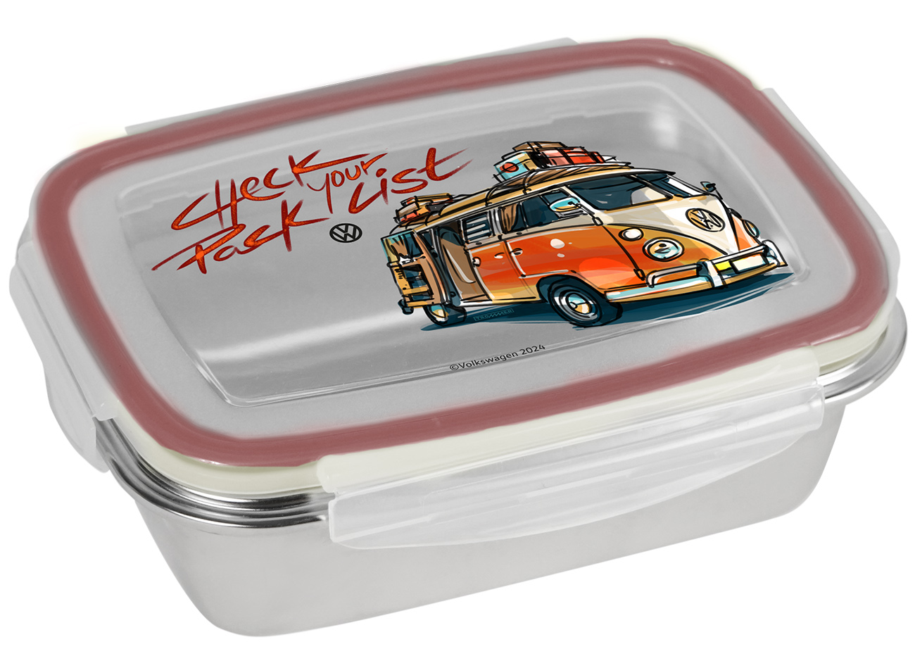 Brotdose/Gefrierdose VW Bulli Check your Packlist
